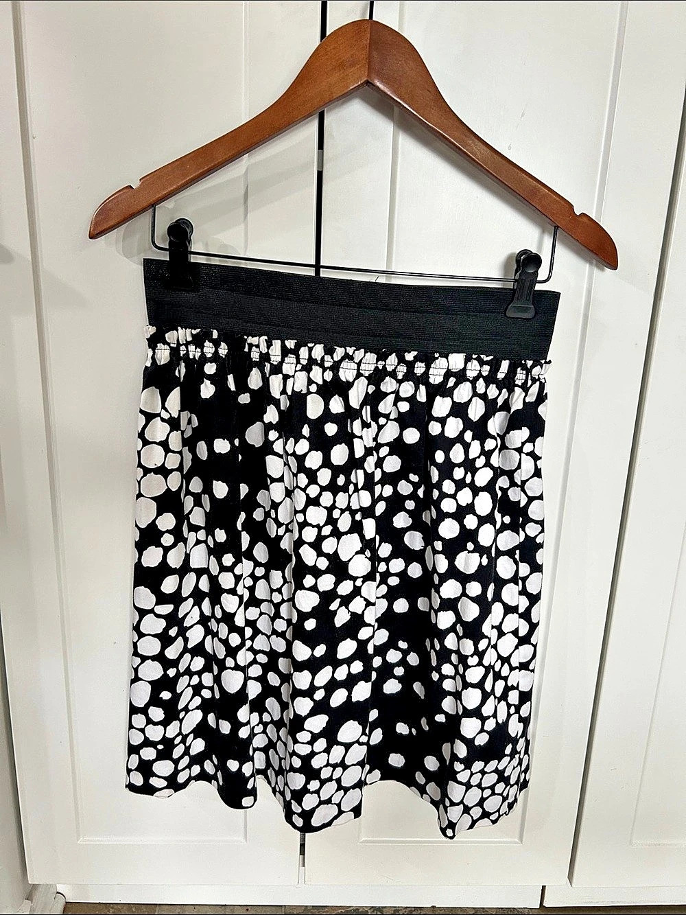 Jmichaels Polka Dot Skirt in Black & White Size 8